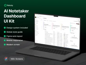 Notuly - AI Notetaker SaaS UI-Kit