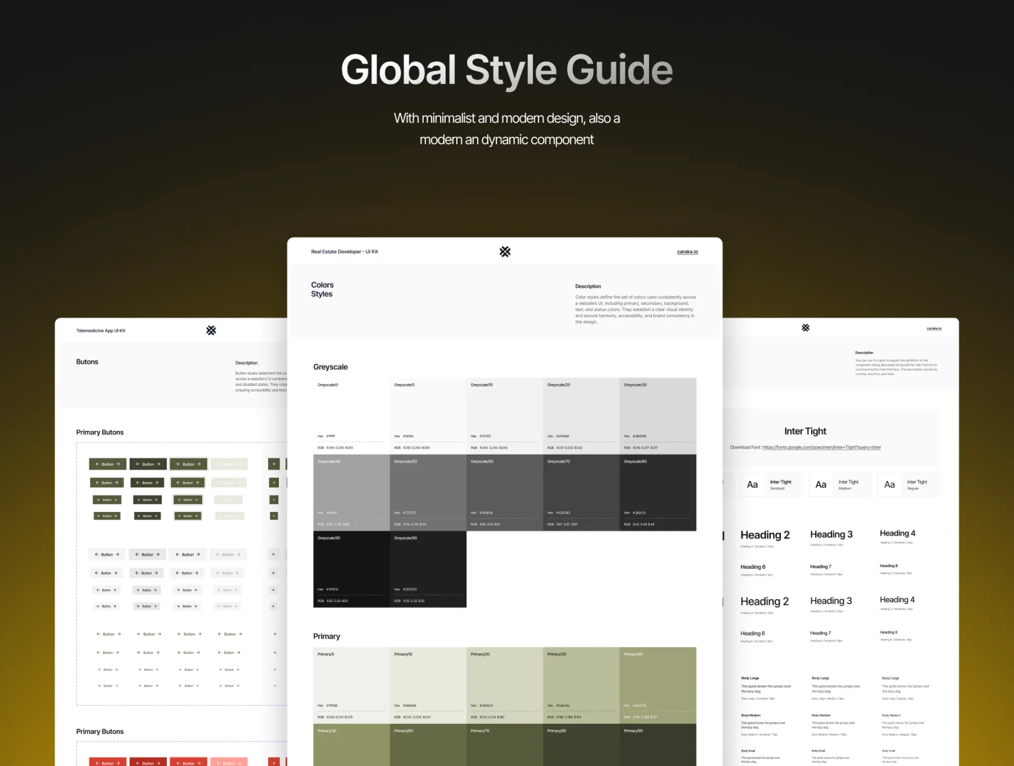 Desain UI/UX Serenia - Real Estate Management UI-Kit mockup