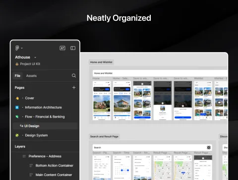 Athouse mobile app UI kit final preview
