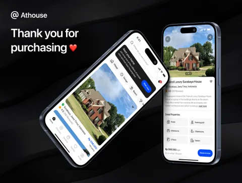 Desain UI/UX Athouse - Real Estate UI-Kit mockup