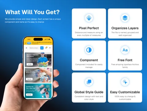 Larees mobile app responsive views and core features preview