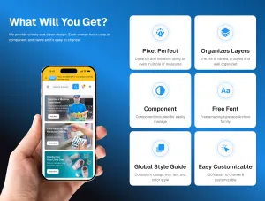 Thumb Larees mobile app responsive views and core features preview