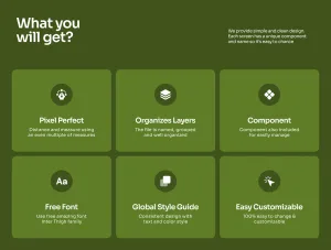 Thumb What you will get feature overview with icons
