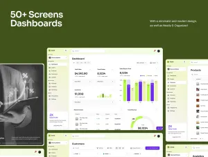 Thumb Overview of 50+ dashboard and management screens