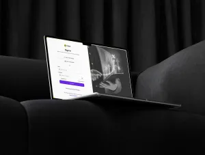 Thumb Cekat sign in authentication screen mockup
